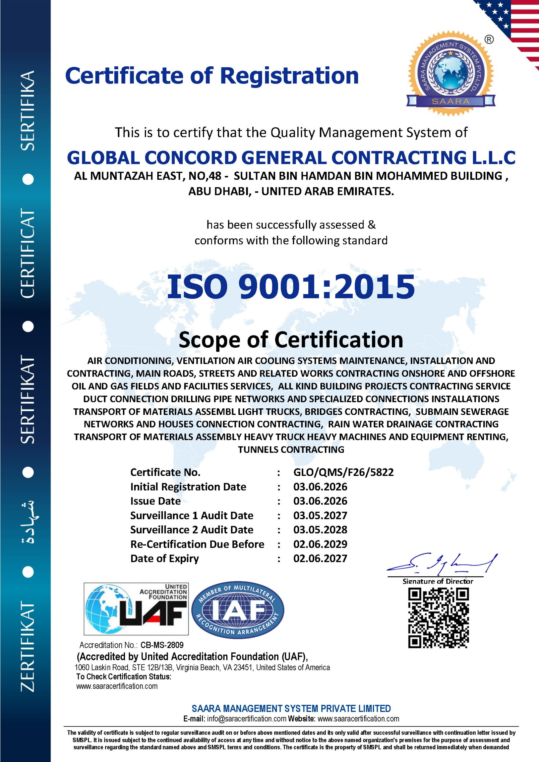 Quality Management System ISO 9001:2015