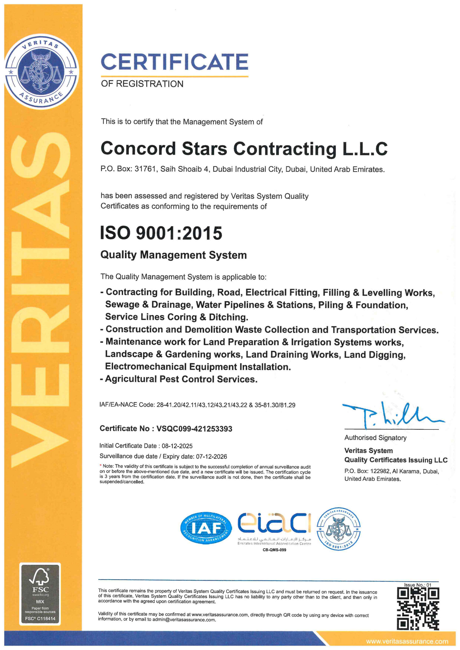 Quality Management System ISO 9001:2015